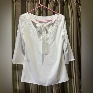 Antonio Melani beaded top with tie back